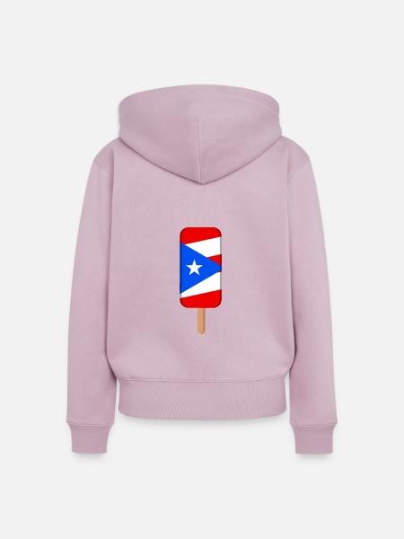 Puerto Rico - Frauen Premium Bio Zip Hoodie - Altrosa