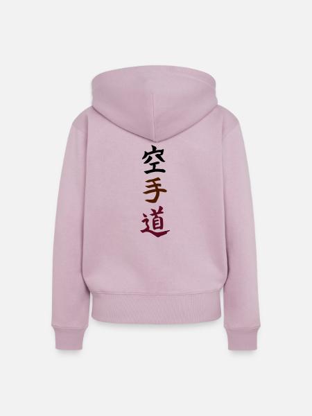 Karatedo - Frauen Premium Bio Zip Hoodie - Altrosa