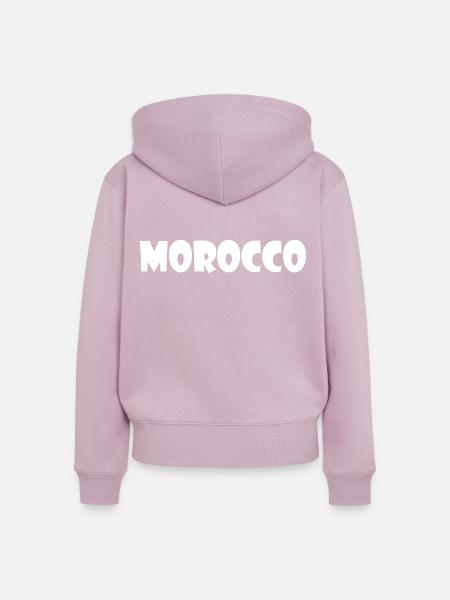 Morocco - Frauen Premium Bio Zip Hoodie - Altrosa