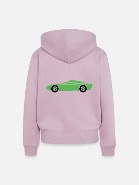 Sportwagen - Frauen Premium Bio Zip Hoodie - Altrosa