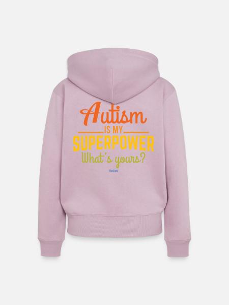 Autismus besonders Entwicklungsstörung - Frauen Premium Bio Zip Hoodie - Altrosa