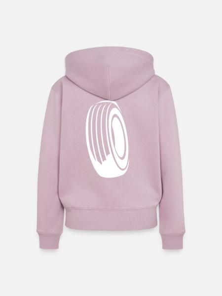 Rennsport - Frauen Premium Bio Zip Hoodie - Altrosa