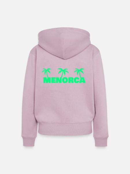 Menorca - Frauen Premium Bio Zip Hoodie - Altrosa