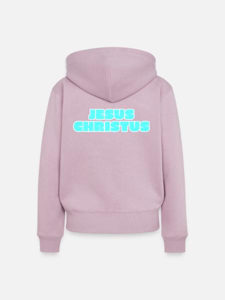 Jesus Christus - Frauen Premium Bio Zip Hoodie - Altrosa