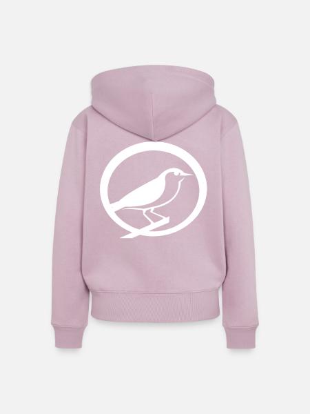 Vogel - Frauen Premium Bio Zip Hoodie - Altrosa