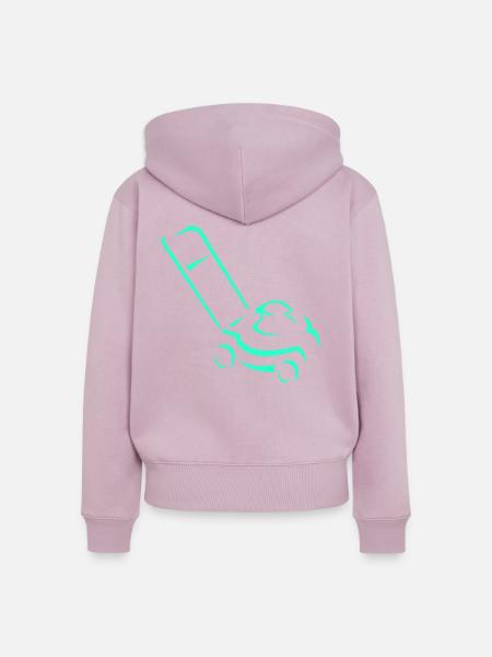 Rasenmäher - Frauen Premium Bio Zip Hoodie - Altrosa
