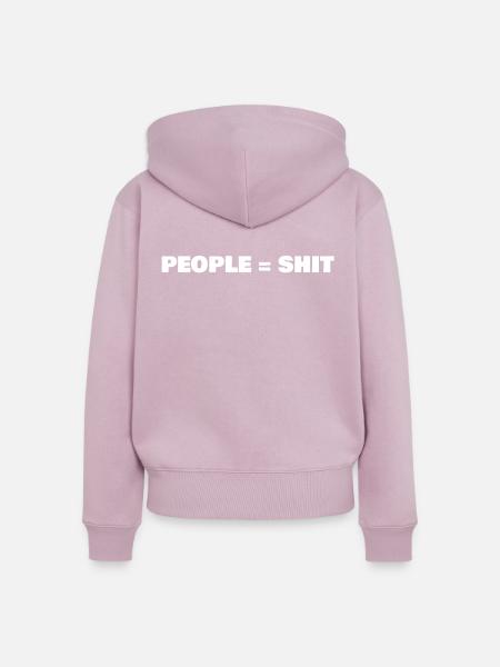 People = Shit - Frauen Premium Bio Zip Hoodie - Altrosa
