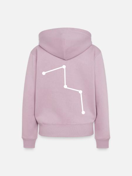 Kassiopeia Sternbild - Frauen Premium Bio Zip Hoodie - Altrosa
