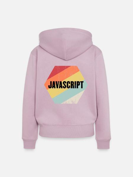 Javascript - Frauen Premium Bio Zip Hoodie - Altrosa