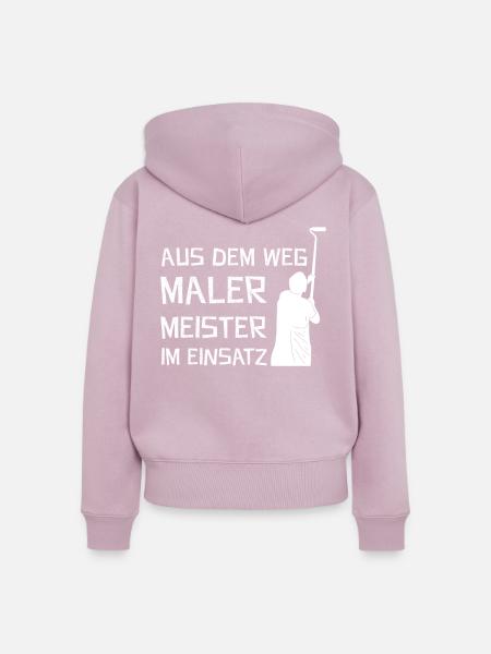 Malermeister - Frauen Premium Bio Zip Hoodie - Altrosa