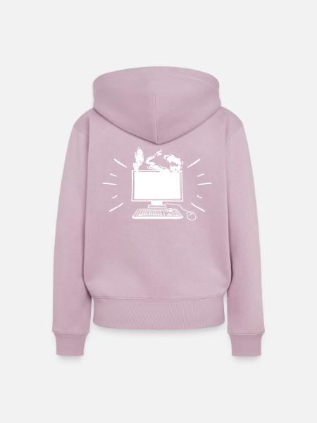 Informatiker - Frauen Premium Bio Zip Hoodie - Altrosa