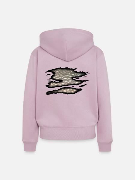 Pike - Frauen Premium Bio Zip Hoodie - Altrosa