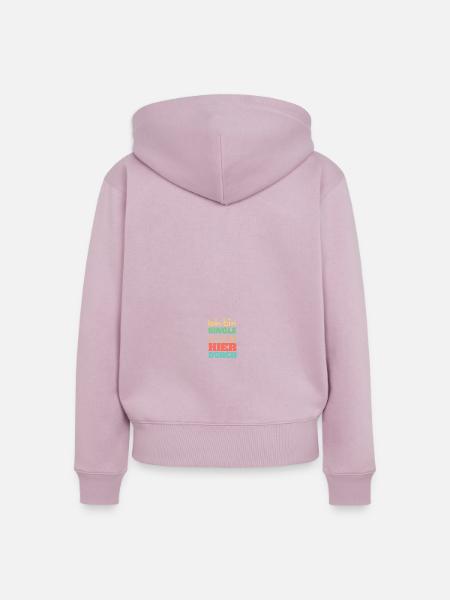 Single Alleinstehend - Frauen Premium Bio Zip Hoodie - Altrosa