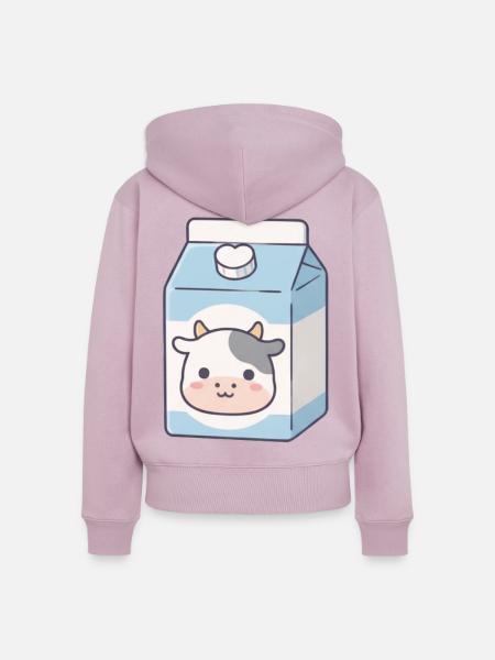 Milch - Frauen Premium Bio Zip Hoodie - Altrosa