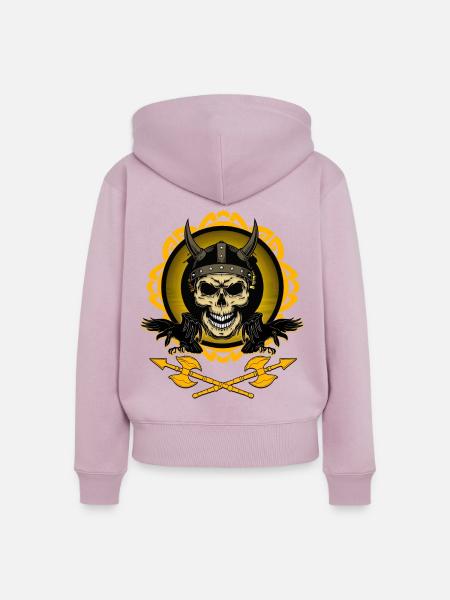 VIKINGS - Frauen Premium Bio Zip Hoodie - Altrosa
