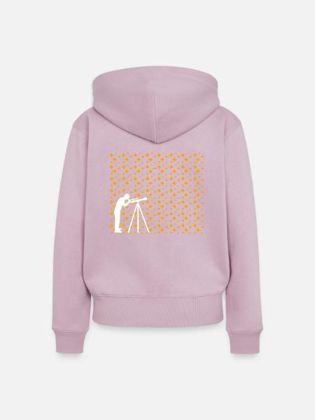 starry sky - Frauen Premium Bio Zip Hoodie - Altrosa