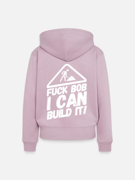 Bauarbeiter Baustelle Bob - Frauen Premium Bio Zip Hoodie - Altrosa