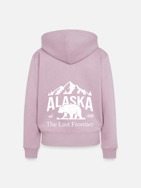 Alaska - Frauen Premium Bio Zip Hoodie - Altrosa