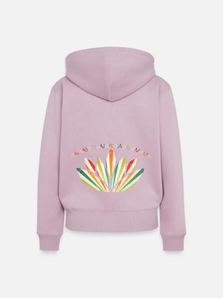 namaste logo - Frauen Premium Bio Zip Hoodie - Altrosa