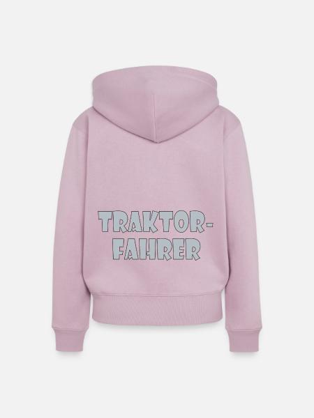 Traktor-Fahrer - Frauen Premium Bio Zip Hoodie - Altrosa