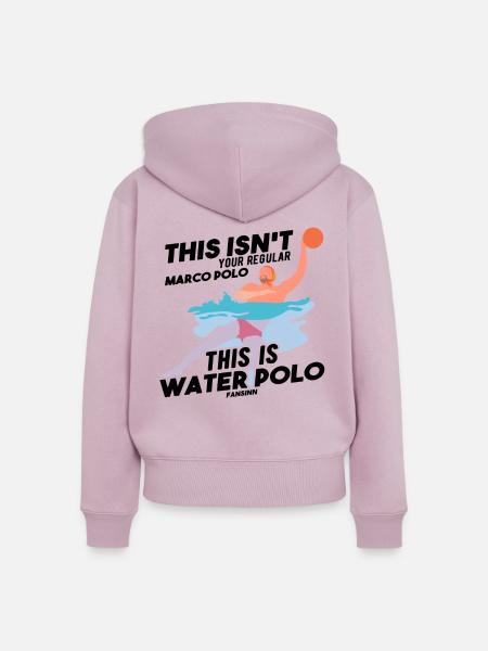Wasserball - Frauen Premium Bio Zip Hoodie - Altrosa