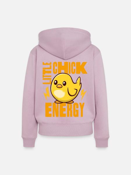 Kleine Kükenenergie - Frauen Premium Bio Zip Hoodie - Altrosa