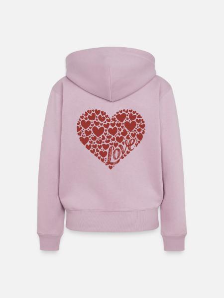 Love Hearts - Frauen Premium Bio Zip Hoodie - Altrosa