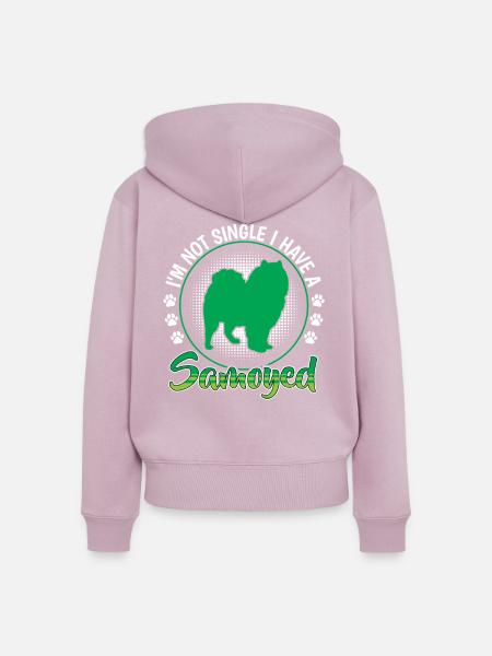 Samojede nicht single Schlittenhund - Frauen Premium Bio Zip Hoodie - Altrosa