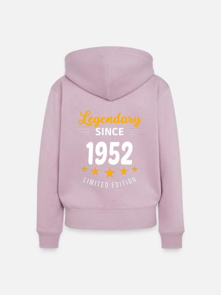Legendär seit 1952 - Frauen Premium Bio Zip Hoodie - Altrosa