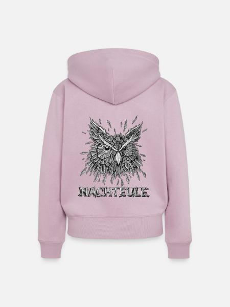 Nachteule - Frauen Premium Bio Zip Hoodie - Altrosa