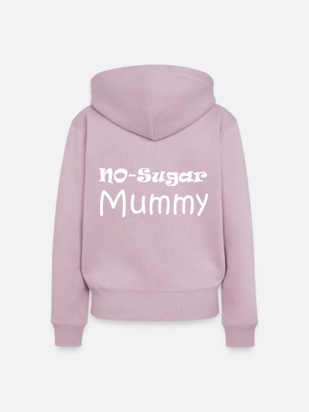 No Sugar mummy - Frauen Premium Bio Zip Hoodie - Altrosa