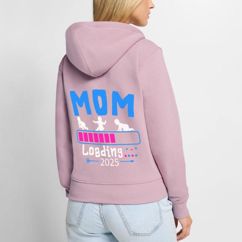 Mutter 2025 loading, Ich werde 2025 Mutter Frauen Premium Bio Zip Hoodie