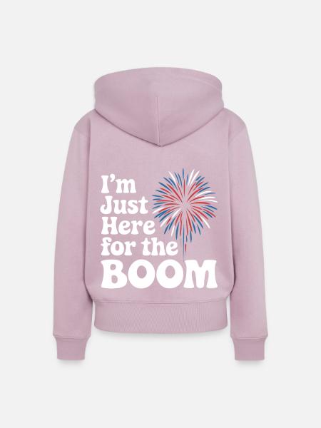 Pyrotechniker Feuerwerk Pyrotechnik - Frauen Premium Bio Zip Hoodie - Altrosa