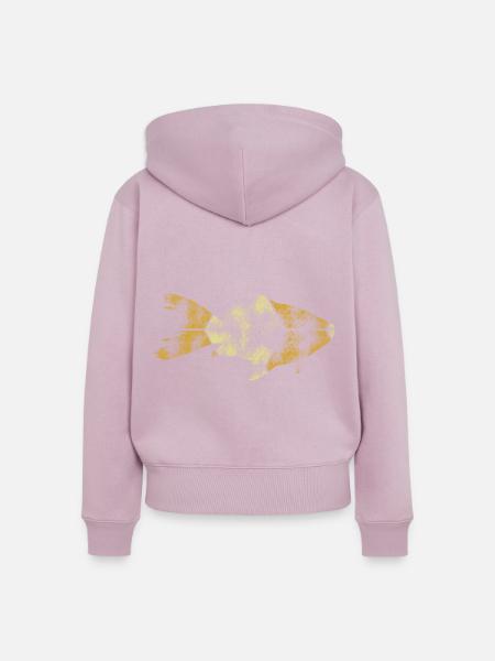 Fisch - Frauen Premium Bio Zip Hoodie - Altrosa
