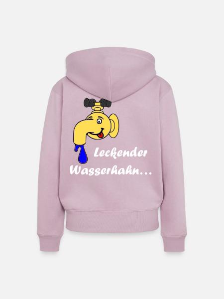 Leckender Wasserhahn - Frauen Premium Bio Zip Hoodie - Altrosa