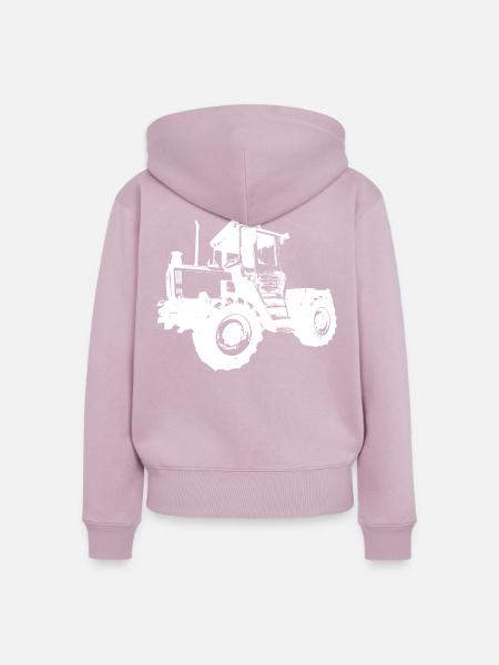mb trac - Frauen Premium Bio Zip Hoodie - Altrosa