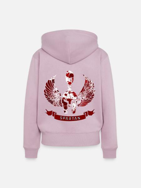 Sparta - Frauen Premium Bio Zip Hoodie - Altrosa