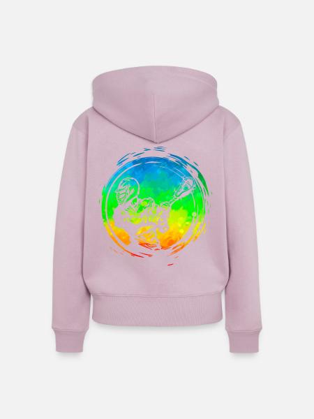 Lacrosse - Frauen Premium Bio Zip Hoodie - Altrosa