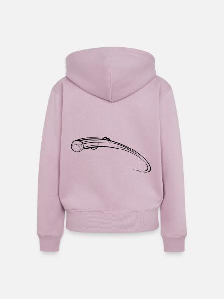 Boule Kugel mit Schweif - Frauen Premium Bio Zip Hoodie - Altrosa