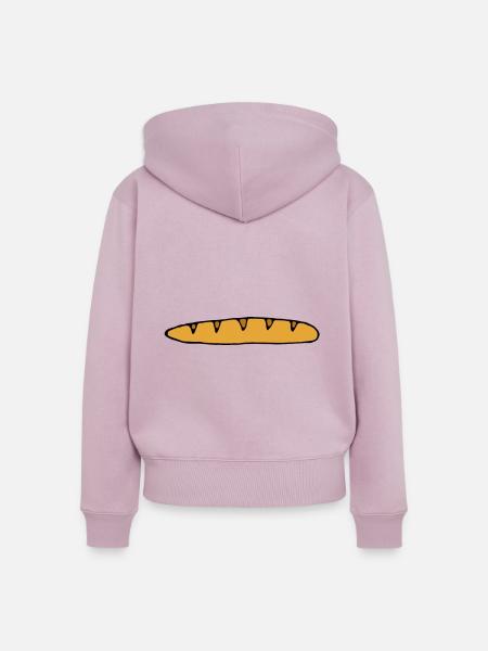 Baguette - Frauen Premium Bio Zip Hoodie - Altrosa