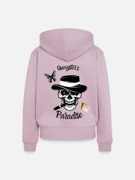 Gangster Paradise - Frauen Premium Bio Zip Hoodie - Altrosa