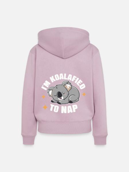 Koala Koalas Koalabär Tier - Frauen Premium Bio Zip Hoodie - Altrosa