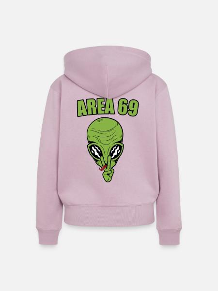 Area 69 - Frauen Premium Bio Zip Hoodie - Altrosa