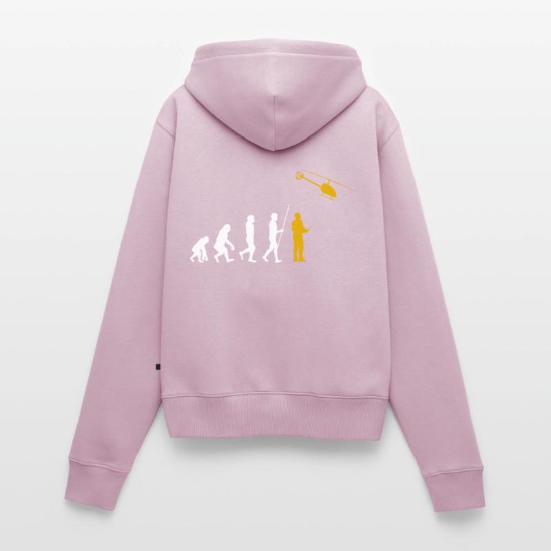 Evolution RC Hélicoptère commandé à distance Modéliser Sweat à capuche zippé Premium bio Femme