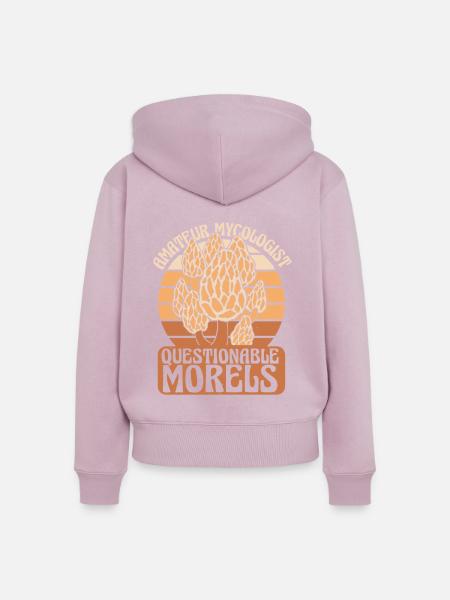 Pilz Pilze Funghi Champignon - Frauen Premium Bio Zip Hoodie - Altrosa