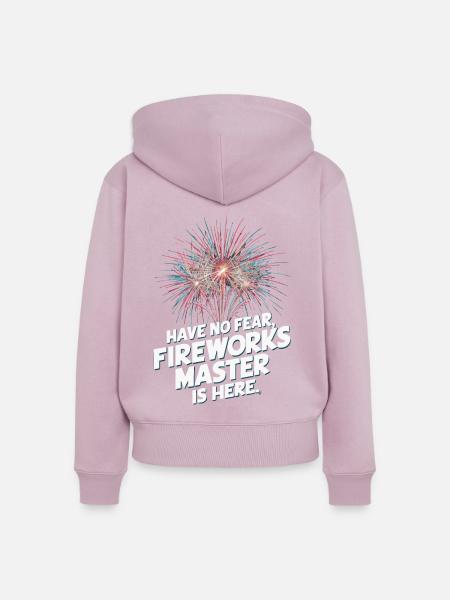 Pyrotechniker Feuerwerk Pyrotechnik - Frauen Premium Bio Zip Hoodie - Altrosa