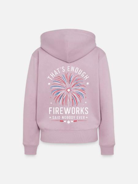 Pyrotechniker Feuerwerk Pyrotechnik - Frauen Premium Bio Zip Hoodie - Altrosa