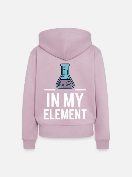 Chemiker Chemie Wissenschaft Atom Molecule - Frauen Premium Bio Zip Hoodie - Altrosa
