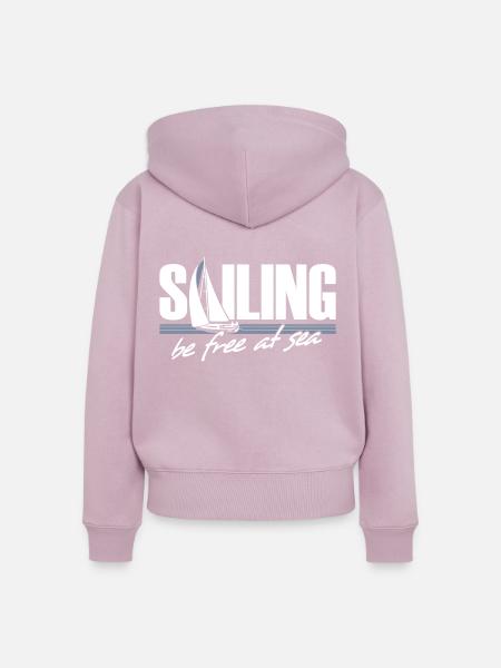 Sailing - Frauen Premium Bio Zip Hoodie - Altrosa
