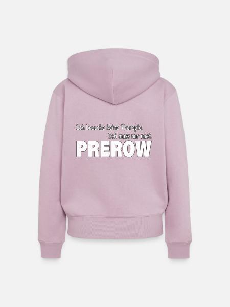 Therapie PREROW - Frauen Premium Bio Zip Hoodie - Altrosa